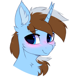 Size: 2724x2892 | Tagged: safe, artist:pesty_skillengton, imported from derpibooru, oc, oc only, pony, unicorn, blushing, bust, cute, horn, male, shy, simple background, sketch, solo, stallion, transparent background