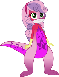 Size: 2714x3533 | Tagged: safe, artist:dupontsimon, imported from derpibooru, sweetie belle, human, hybrid, kangaroo, fanfic:choose your own magic ending, equestria girls, fanfic art, simple background, solo, superhero, transparent background, vector