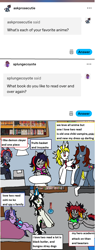 Size: 1184x3112 | Tagged: safe, artist:ask-luciavampire, imported from derpibooru, oc, earth pony, pegasus, pony, undead, unicorn, vampire, vampony, anime, ask, horn, manga, tumblr