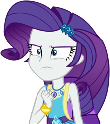 Size: 2246x2520 | Tagged: safe, edit, edited screencap, editor:homersimpson1983, editor:mrtoonlover83, imported from derpibooru, screencap, rarity, human, equestria girls, 2d, background removed, backpack, diamond, female, geode of shielding, gold, hairclip, magical geodes, rarity peplum dress, simple background, sleeveless, solo, transparent background, upscaled, waistband, wrist cuffs