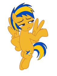 Size: 1536x2048 | Tagged: safe, artist:mlpfan3991, artist:ry-bluepony1, imported from derpibooru, oc, oc only, oc:flare spark, pegasus, female, simple background, solo, transparent background