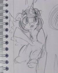 Size: 3978x4981 | Tagged: safe, artist:zamiración, derpibooru exclusive, imported from derpibooru, twilight sparkle, alicorn, cute, pencil drawing, sketch, solo, traditional art, twilight sparkle (alicorn)