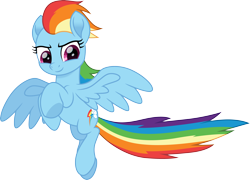 Size: 4168x3000 | Tagged: safe, artist:cloudy glow, imported from derpibooru, rainbow dash, pegasus, action pose, female, flying, simple background, smiling, smirk, transparent background, vector