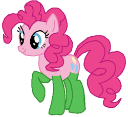 Size: 424x388 | Tagged: safe, artist:qjosh, imported from derpibooru, gummy, pinkie pie, earth pony, pony, character to character, female, simple background, solo, transformation, transformation sequence, white background