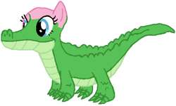 Size: 516x312 | Tagged: safe, artist:qjosh, imported from derpibooru, gummy, pinkie pie, alligator, pony, character to character, solo, transformation, transformation sequence