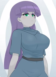 Size: 1668x2307 | Tagged: safe, artist:batipin, imported from derpibooru, maud pie, human, equestria girls, breasts, busty maud pie, looking at you