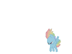 Size: 1920x1440 | Tagged: safe, artist:mandumustbasukanemen, imported from derpibooru, rainbow dash, pegasus, pony, animated, atg 2024, dancing, female, gif, mare, newbie artist training grounds, simple background, solo, transparent background