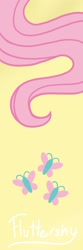 Size: 700x2100 | Tagged: safe, artist:comicmaker, imported from derpibooru, fluttershy, butterfly, bookmark, cutie mark, fluttershy's cutie mark, mane