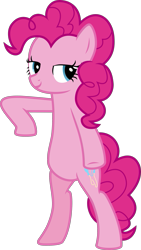 Size: 579x1024 | Tagged: safe, artist:terrebonnerobbi, imported from derpibooru, pinkie pie, earth pony, pony, bipedal, female, fresh princess and friends' poses, fresh princess of friendship, mare, simple background, solo, transparent background