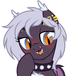 Size: 3000x3000 | Tagged: safe, artist:nika-rain, imported from derpibooru, oc, oc:distraction, bat pony, pony, bat pony oc, bat wings, bust, commission, cute, male, portrait, show accurate, solo, vector, wings