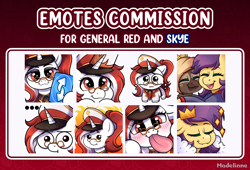 Size: 3000x2044 | Tagged: safe, artist:madelinne, imported from derpibooru, oc, oc only, oc:red rocket, oc:skyé, bat pony, equestria at war mod, cap, clothes, crying, emoji, emotes, female, glasses, hat, hug, mare, playing card, solar empire, uniform, uno, uno reverse card