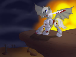 Size: 1280x960 | Tagged: safe, artist:antonesko, oc, oc only, pony, armor, blood, male, stallion