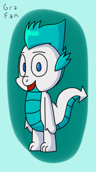 Size: 1105x1969 | Tagged: safe, artist:gradiusfanatic, imported from derpibooru, oc, oc only, oc:bx-8, dragon, dragon oc, male, non-pony oc
