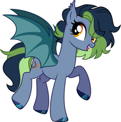 Size: 4461x4500 | Tagged: safe, artist:moliminous, oc, oc only, bat pony, pony, female, mare