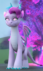 Size: 854x1416 | Tagged: safe, imported from derpibooru, dragon, cropped, dragoness, female, g5, jade (g5), mind control, my little pony: make your mark, my little pony: make your mark chapter 6, roots of all evil, solo