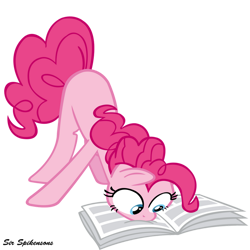Size: 900x900 | Tagged: safe, artist:sirspikensons, imported from derpibooru, pinkie pie, earth pony, pony, ponyville confidential, female, mare, newspaper, simple background, transparent background, vector