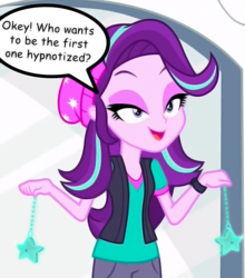 Size: 960x1092 | Tagged: safe, artist:paco777yuyu, edit, edited screencap, imported from derpibooru, screencap, starlight glimmer, human, equestria girls, female, goddess, hypno eyes, hypnosis, hypnotic, hypnotized, obey, pendulum, pendulum swing, solo, solo female, solo focus