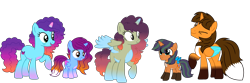 Size: 4600x1528 | Tagged: safe, artist:xxblue-shy-gamersxx, imported from derpibooru, oc, oc:ej, alicorn, unicorn, canon x oc, female, g5, g5 to g4, generation leap, horn, male, mare, misty brightdawn, rebirth misty, simple background, stallion, straight, transparent background