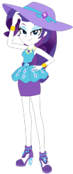 Size: 1600x3803 | Tagged: safe, artist:lobo299, imported from derpibooru, rarity, human, equestria girls, female, hat, rarity peplum dress, simple background, solo, transparent background