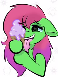 Size: 1535x2048 | Tagged: safe, artist:doodle-hooves, oc, oc only, pony, female, food, ice cream, mare