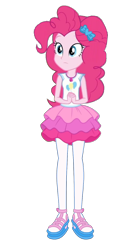 Size: 838x1492 | Tagged: safe, artist:blockslikepl, imported from derpibooru, pinkie pie, human, equestria girls, female, simple background, solo, transparent background