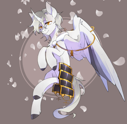 Size: 1035x1015 | Tagged: safe, artist:millman;, imported from derpibooru, alicorn, pony, commission, male, ponified, solo, touken ranbu, tsurumaru kuninaga