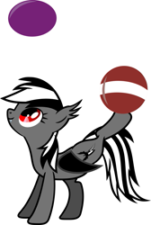 Size: 733x1090 | Tagged: safe, artist:porygon2z, imported from derpibooru, rainbow dash, oc, oc:count dashula, bat pony, undead, vampire, ball, bat ponified, black and white mane, cute, dashabetes, female, juggling, mare, race swap, rainbowbat, simple background, smiling, solo, white background