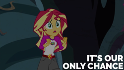 Size: 1920x1080 | Tagged: safe, edit, edited screencap, editor:quoterific, imported from derpibooru, screencap, sunset shimmer, equestria girls, my little pony equestria girls: legend of everfree, solo