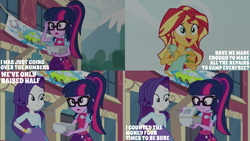 Size: 2000x1125 | Tagged: safe, edit, edited screencap, editor:quoterific, imported from derpibooru, screencap, rarity, sci-twi, sunset shimmer, twilight sparkle, equestria girls, equestria girls specials, my little pony equestria girls: dance magic
