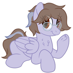 Size: 2600x2600 | Tagged: safe, artist:ponkus, imported from derpibooru, oc, oc only, pegasus, pony, chest fluff, female, glasses, mare, simple background, solo, transparent background