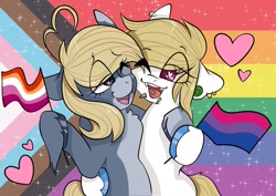 Size: 1695x1201 | Tagged: safe, artist:xxgirlscoutcookiexx, oc, oc only, pony, female, mare, pride flag, pride month