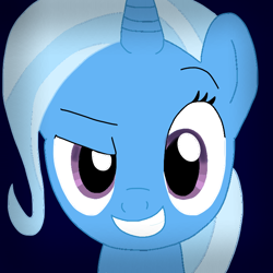 Size: 720x720 | Tagged: safe, imported from derpibooru, trixie, pony, unicorn, avatar, cute, diatrixes, horn, icon, looking at you, smug, solo