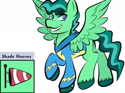 Size: 2048x1535 | Tagged: safe, artist:doodle-hooves, oc, oc only, pony, clothes, food, ice cream, male, stallion, uniform, wonderbolts uniform