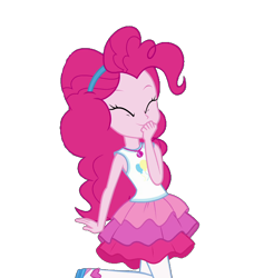 Size: 950x1040 | Tagged: safe, artist:blockslikepl, edit, edited screencap, imported from derpibooru, screencap, pinkie pie, human, equestria girls, eyes closed, female, not a vector, solo