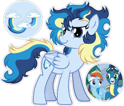 Size: 1663x1424 | Tagged: safe, artist:xxcheerupxxx, imported from derpibooru, rainbow dash, soarin', pegasus, pony, female, mare, offspring, parent:rainbow dash, parent:soarin', parents:soarindash, simple background, transparent background