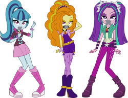 Size: 4891x3774 | Tagged: safe, imported from derpibooru, adagio dazzle, aria blaze, sonata dusk, human, equestria girls, 1000 years in photoshop, female, gag, simple background, tape, tape gag, the dazzlings, transparent background, trio, trio female