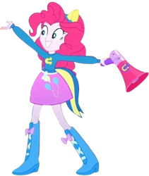 Size: 2124x2520 | Tagged: safe, edit, edited screencap, editor:homersimpson1983, imported from derpibooru, screencap, pinkie pie, equestria girls, female, not a vector, simple background, solo, transparent background, wondercolts, wondercolts uniform