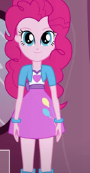 Size: 490x936 | Tagged: safe, artist:qbert2kcat, imported from derpibooru, pinkie pie, equestria girls, boots, clothes, high heel boots, jacket, shirt, shoes, skirt, solo, vest