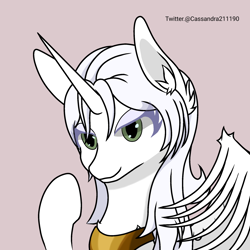 Size: 2000x2000 | Tagged: safe, artist:cassandra211190, imported from derpibooru, oc, oc only, oc:κασσάνδρα, alicorn, alicorn oc, horn, wings