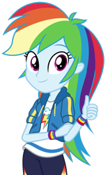 Size: 1280x2067 | Tagged: safe, artist:alandssparkle, imported from derpibooru, rainbow dash, human, equestria girls, female, simple background, thumbs up, transparent background, vector