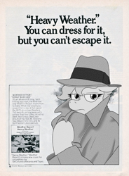 Size: 755x1024 | Tagged: safe, artist:jargon scott, imported from derpibooru, oc, oc:heavy weather, anthro, pegasus, pony, advertisement, album, clothes, fedora, grayscale, hat, monochrome, pegasus oc, ponified, trenchcoat, wings