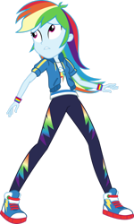 Size: 1024x1710 | Tagged: safe, artist:alandssparkle, imported from derpibooru, rainbow dash, human, equestria girls, female, simple background, solo, transparent background, vector