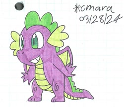 Size: 827x717 | Tagged: safe, artist:cmara, imported from derpibooru, spike, dragon, male, solo