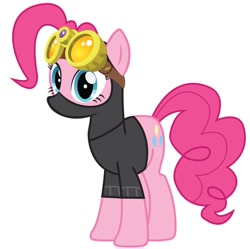 Size: 736x733 | Tagged: safe, imported from derpibooru, pinkie pie, earth pony, pony, goggles, mask, ninja, pinkie spy, ski mask