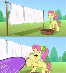 Size: 1500x1660 | Tagged: safe, edit, edited screencap, imported from derpibooru, screencap, comic, g5, meme template, my little pony: tell your tale, posey bloom, posey can't catch a break, screencap comic