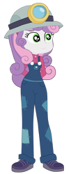 Size: 1900x4661 | Tagged: safe, artist:gmaplay, imported from derpibooru, sweetie belle, equestria girls, equestria girls series, happily ever after party, headlamp, my little pony equestria girls: better together, my little pony equestria girls: choose your own ending, simple background, solo, transparent background