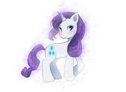 Size: 1500x1100 | Tagged: safe, artist:cinnamonmist, imported from derpibooru, rarity, pony, unicorn, cute, horn, simple background, solo, white background