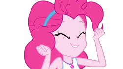 Size: 2160x1216 | Tagged: safe, artist:blockslikepl, edit, edited screencap, imported from derpibooru, screencap, pinkie pie, human, equestria girls, arms in the air, background removed, eyes closed, female, simple background, solo, transparent background