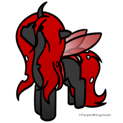 Size: 3000x3000 | Tagged: safe, artist:purple wingshade, imported from derpibooru, oc, oc only, oc:queen pentax, changeling, pony, female, mare, solo