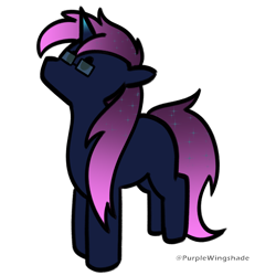 Size: 3000x3000 | Tagged: safe, artist:purple wingshade, imported from derpibooru, oc, oc:osiris eclipse, pony, unicorn, horn, male, solo, stallion